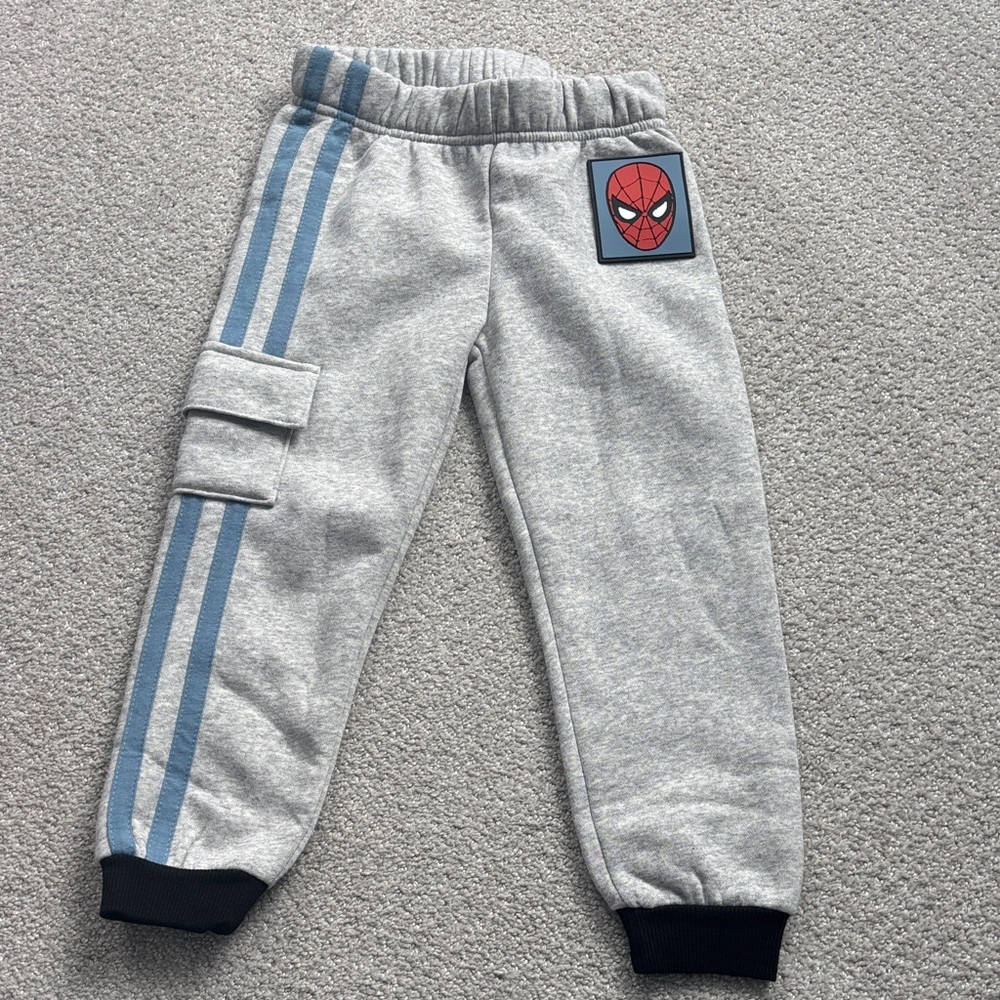 NWOT Marvel Spider-Man Gray and Blue Joggers